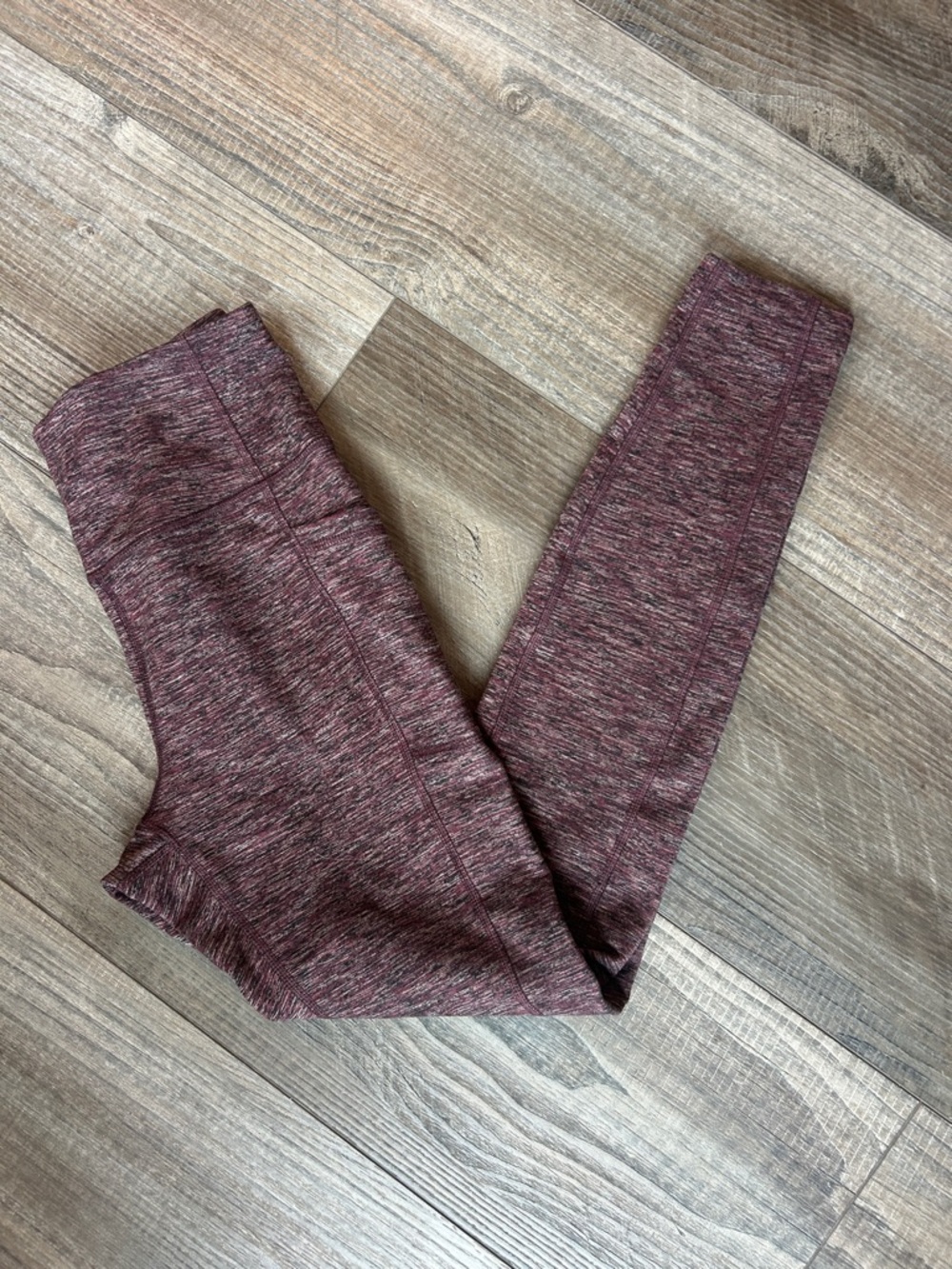 Marled Burgundy Leggings